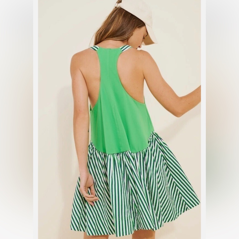 Daily Practice Spring Fling Racerback Babydoll Mini Dress Striped - Picture 6 of 9